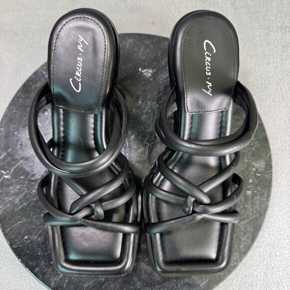 Circus NY By Sam Edelman Savanna Black Strappy Sandals Women’s Size 7.5M US - Picture 6 of 7